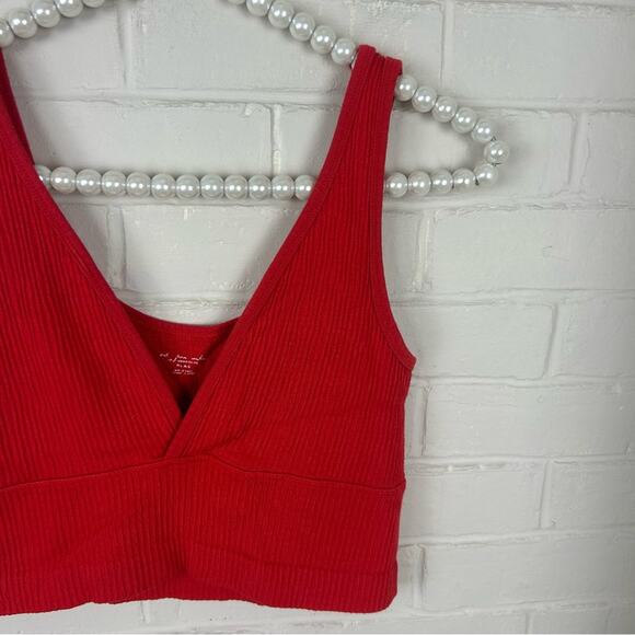Urban Outfitters Out From Under Red Ribbed Bralette Size M/L - Picture 4 of 8